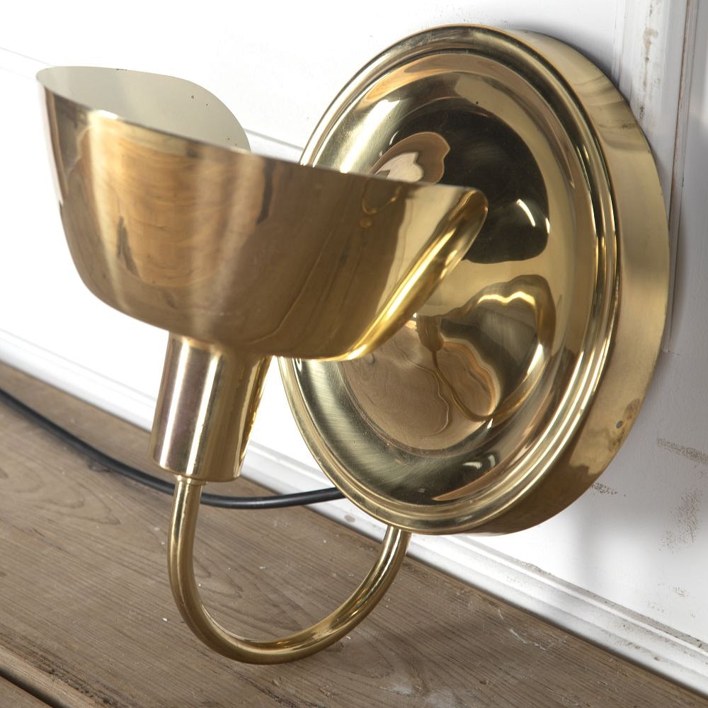 Pair Of Brass Swedish Up Lights LW5358116