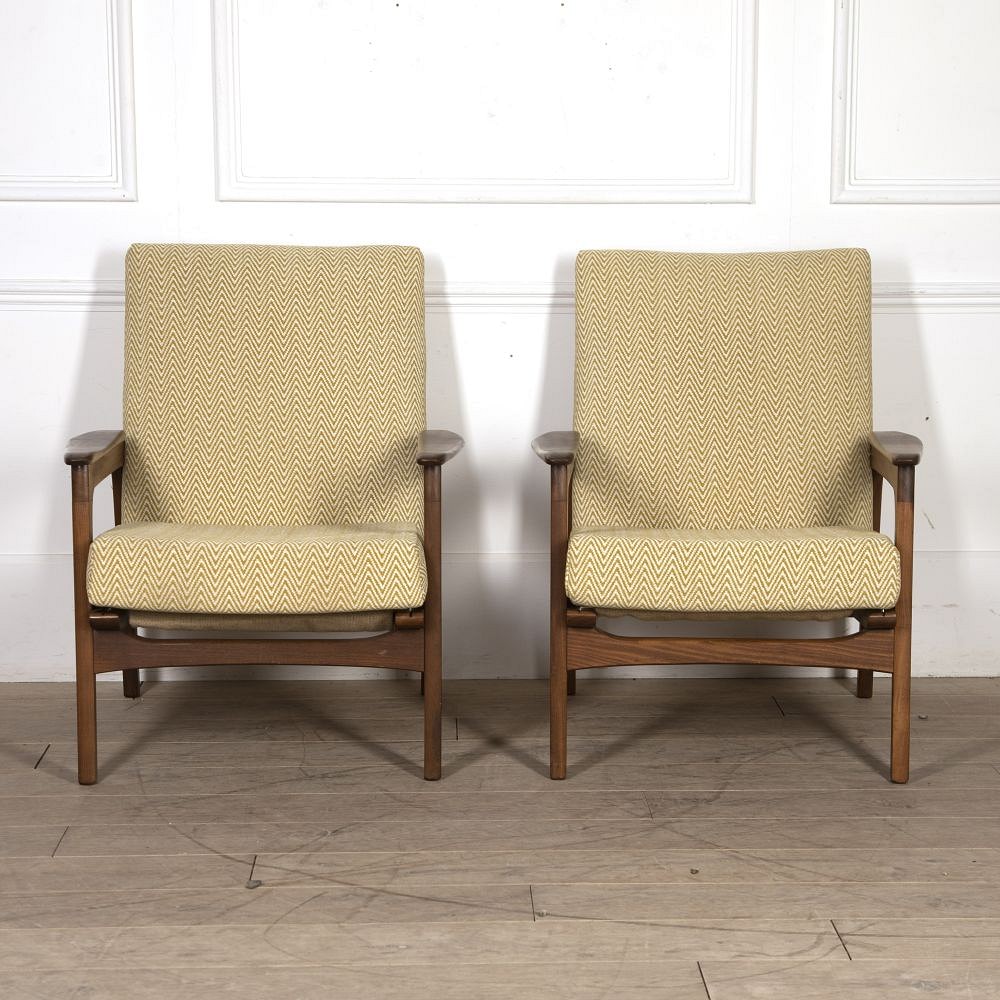 Pair of 20th Century Danish Teak Armchairs CH0520786