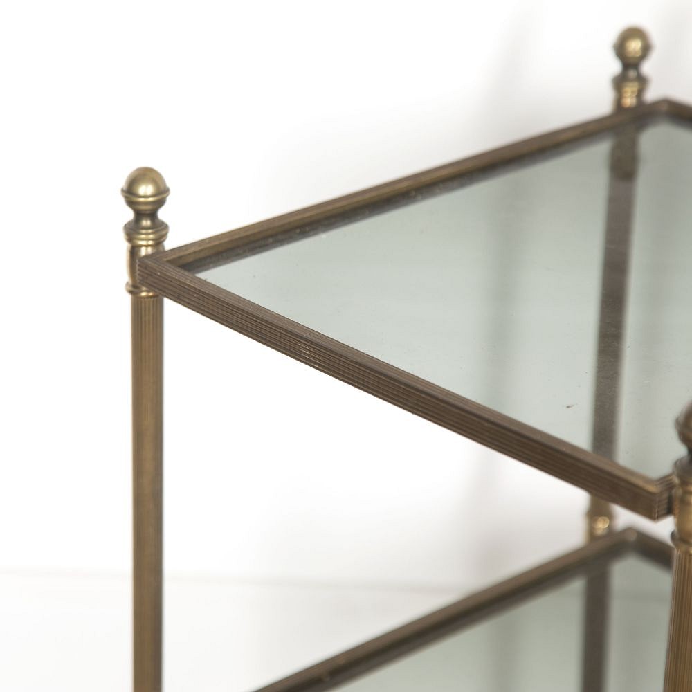 Pair of French 20th Century Brass End Tables CO3523154