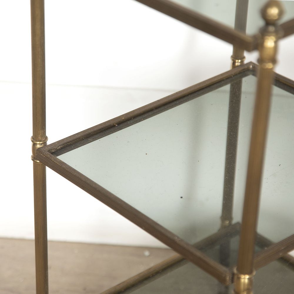 Pair of French 20th Century Brass End Tables CO3523154
