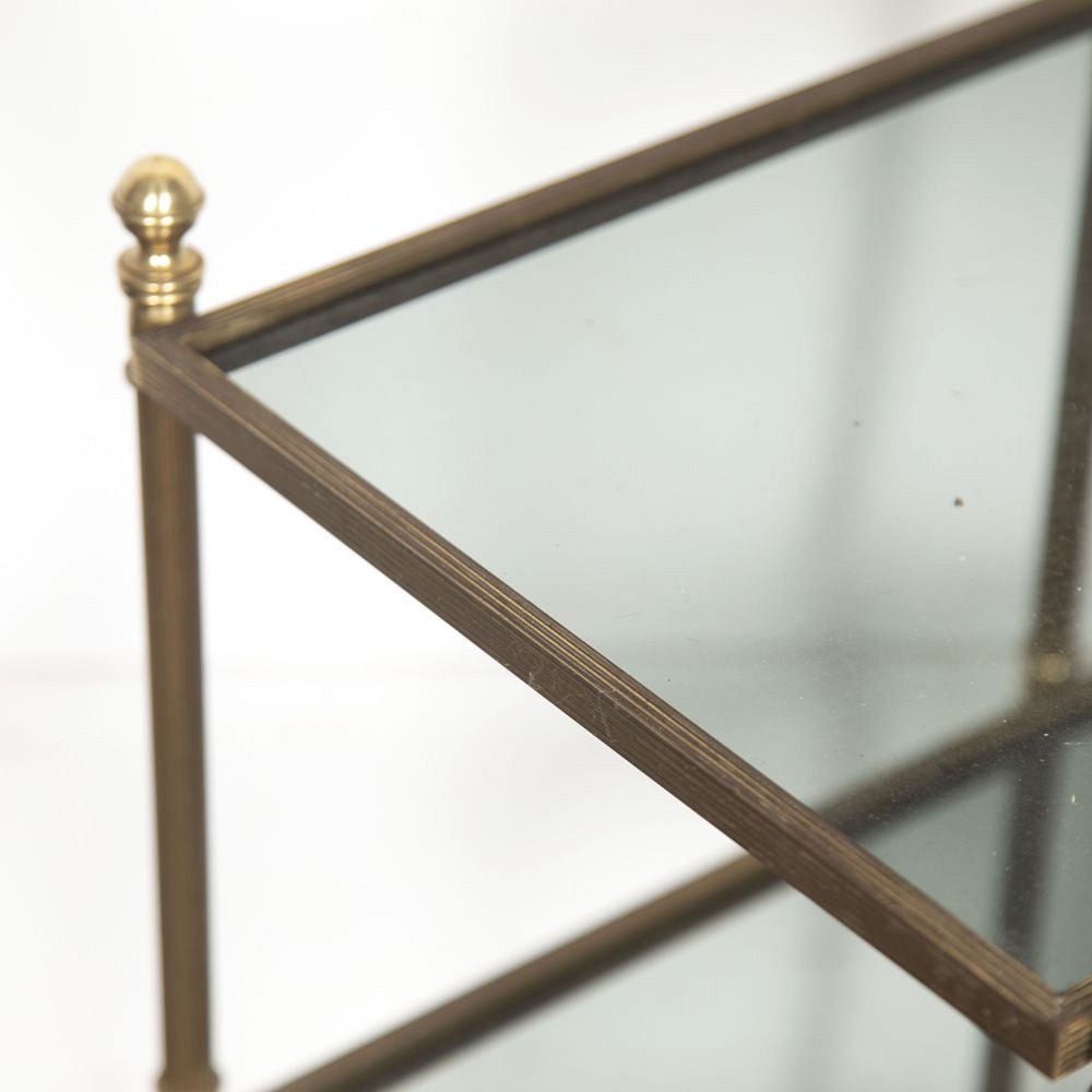 Pair of French 20th Century Brass End Tables CO3523154