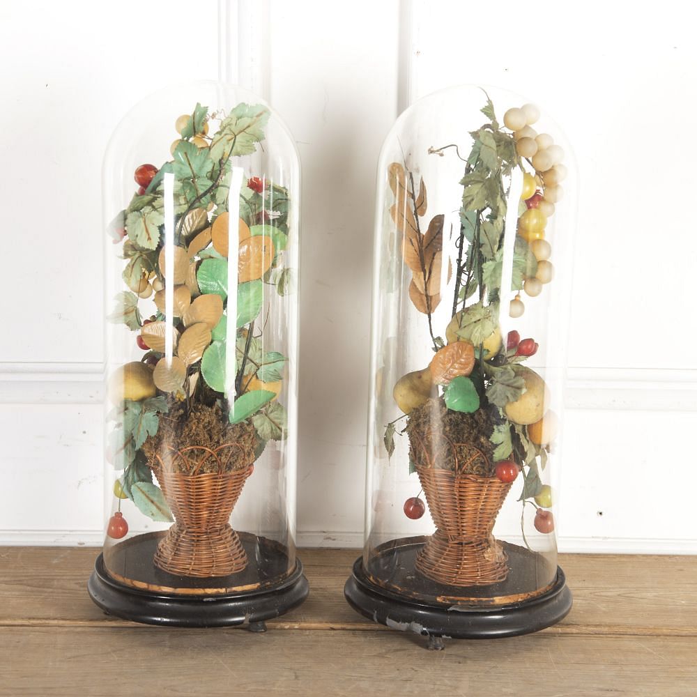 Pair of Glass Domes DA7360595