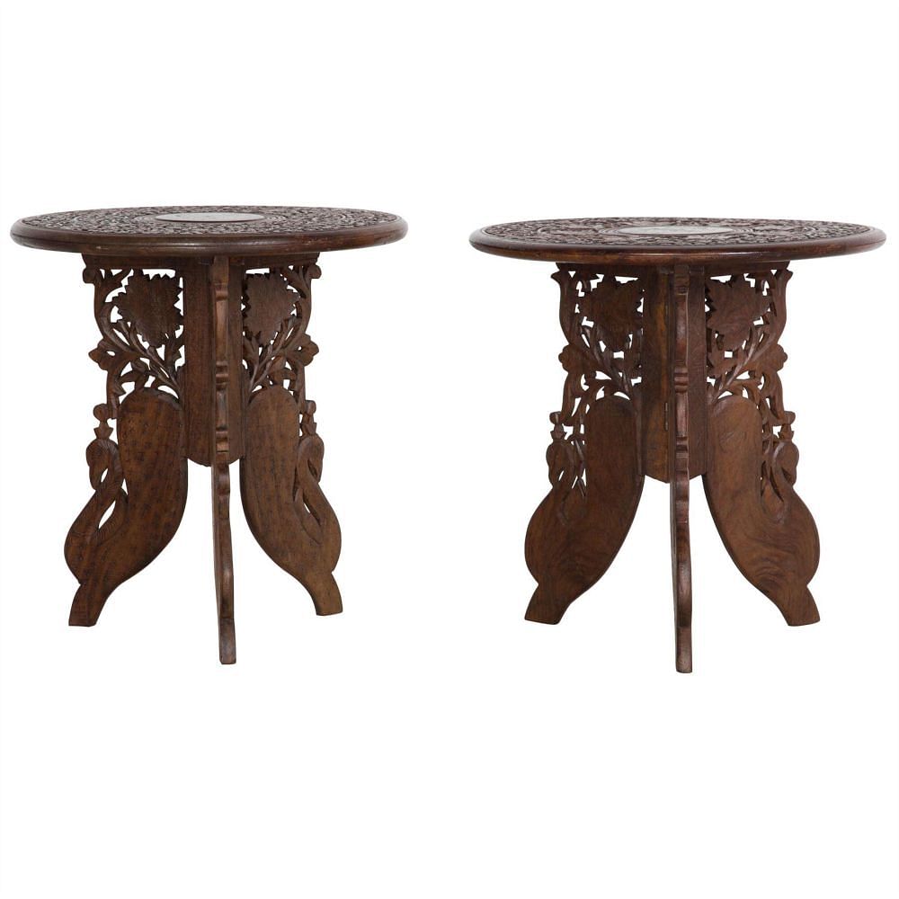 Pair of Indian Low Occasional Tables TC038300