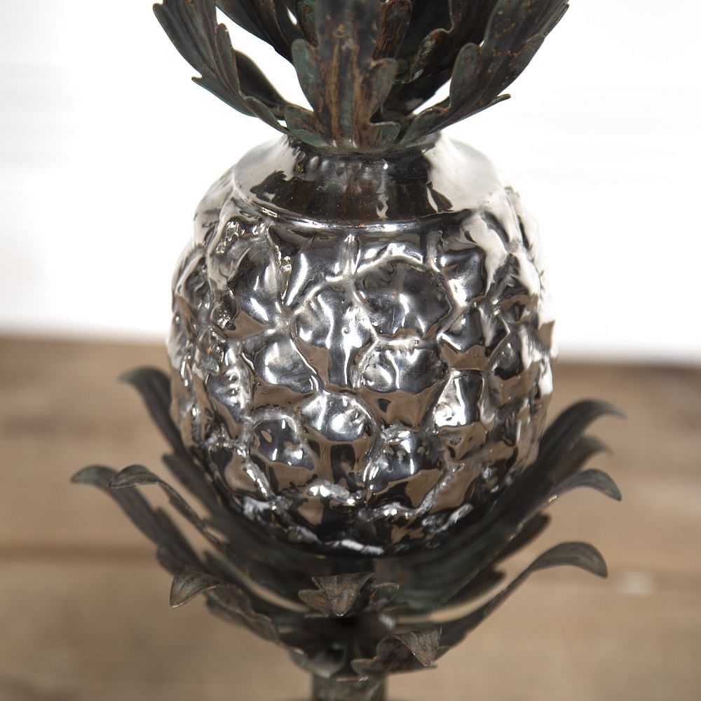 Pair of 20th Century Italian Metal Pineapple Table Lamps LT1523619