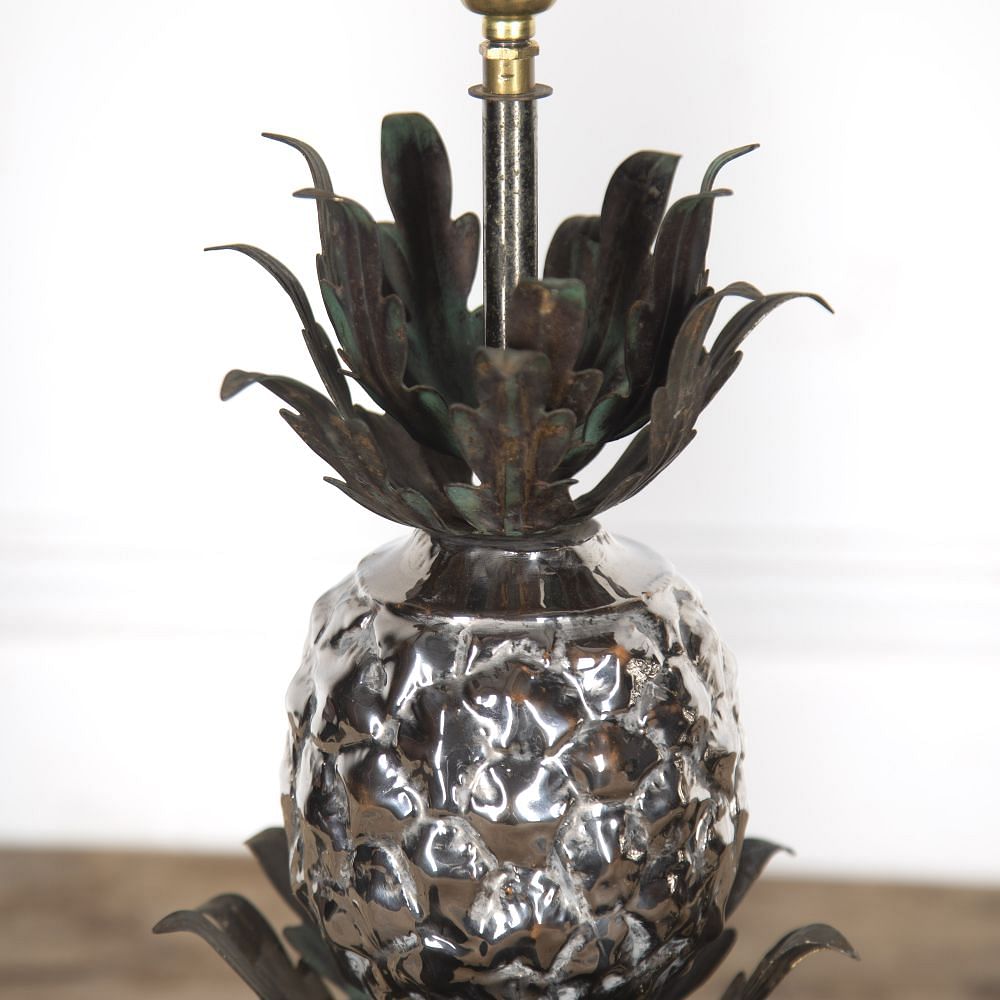 Pair of 20th Century Italian Metal Pineapple Table Lamps LT1523619