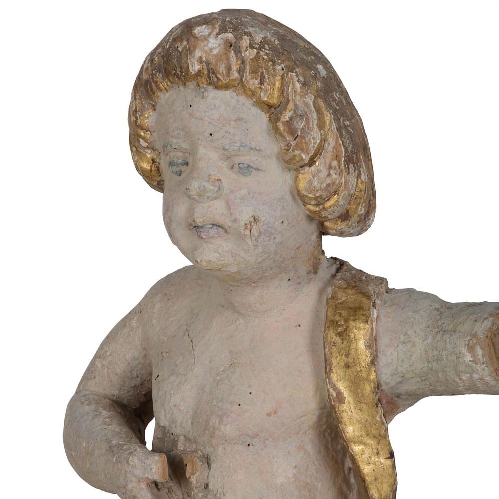 Pair of Italian Wooden Cherubs DA026232