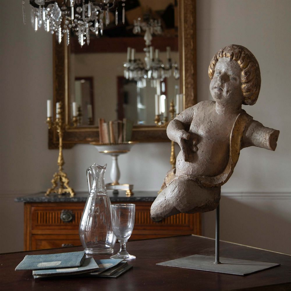 Pair of Italian Wooden Cherubs DA026232