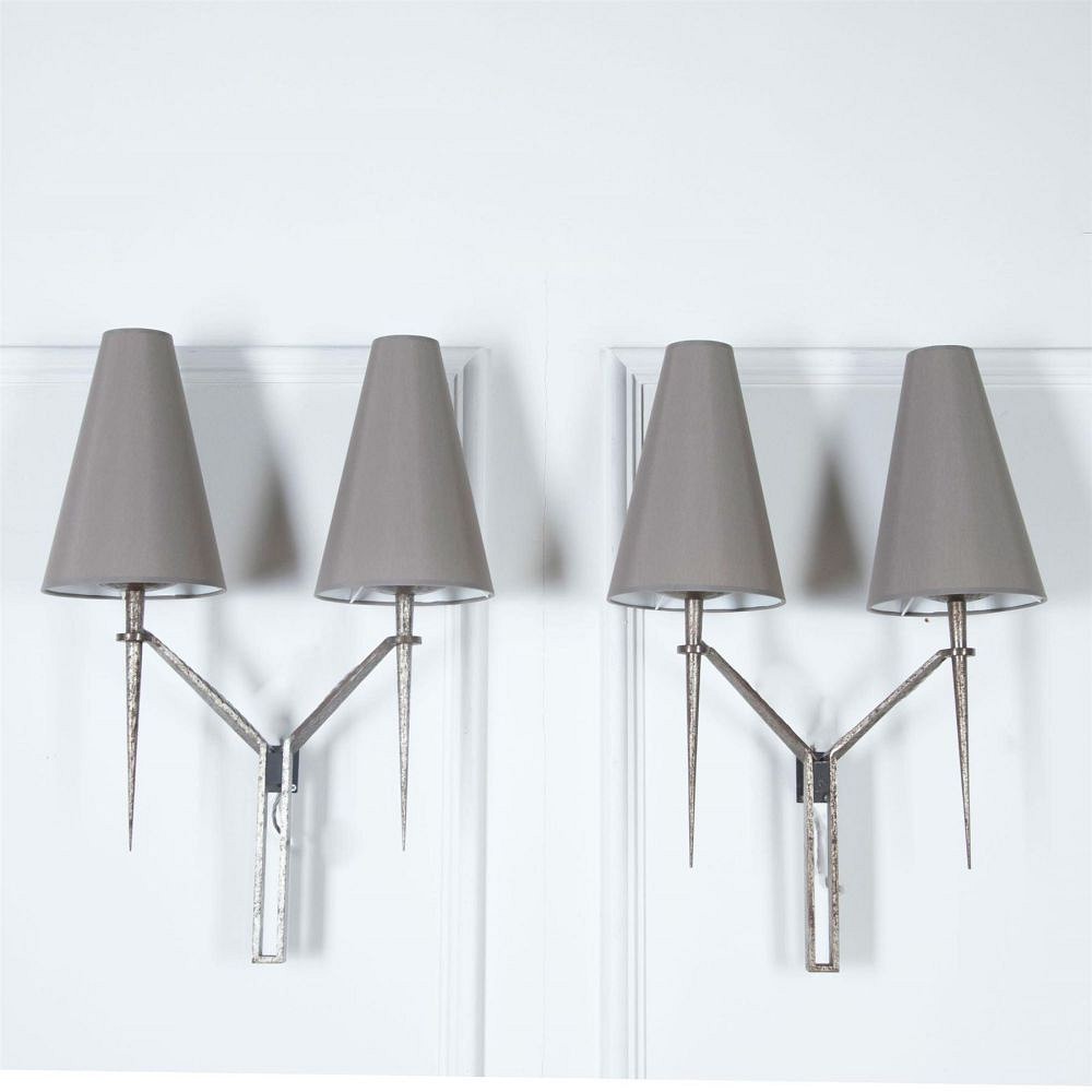 Pair of Large Wall Lights by Maison Bataillard LW3061116