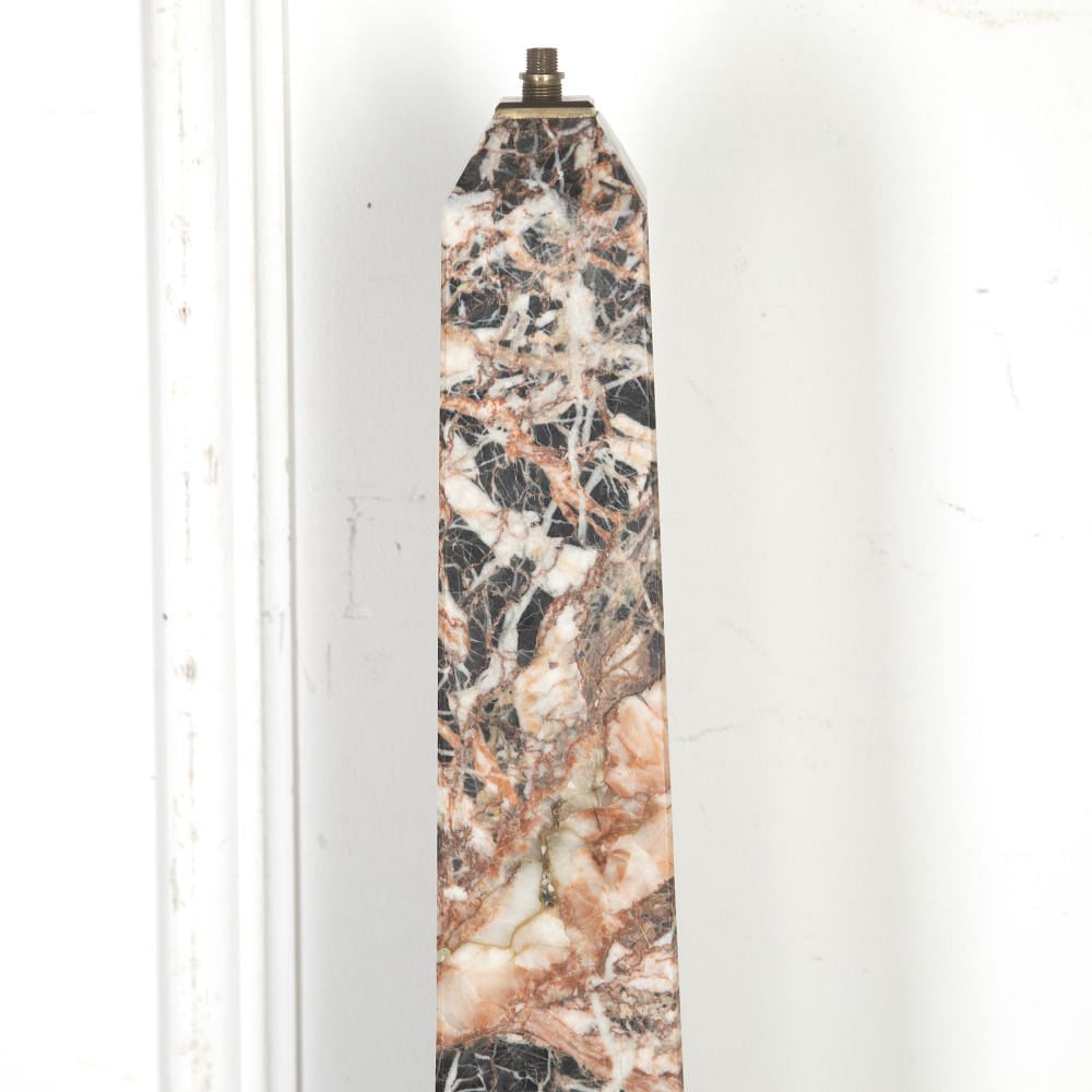 Pair of Marble Obelisk Lamps LL0314931