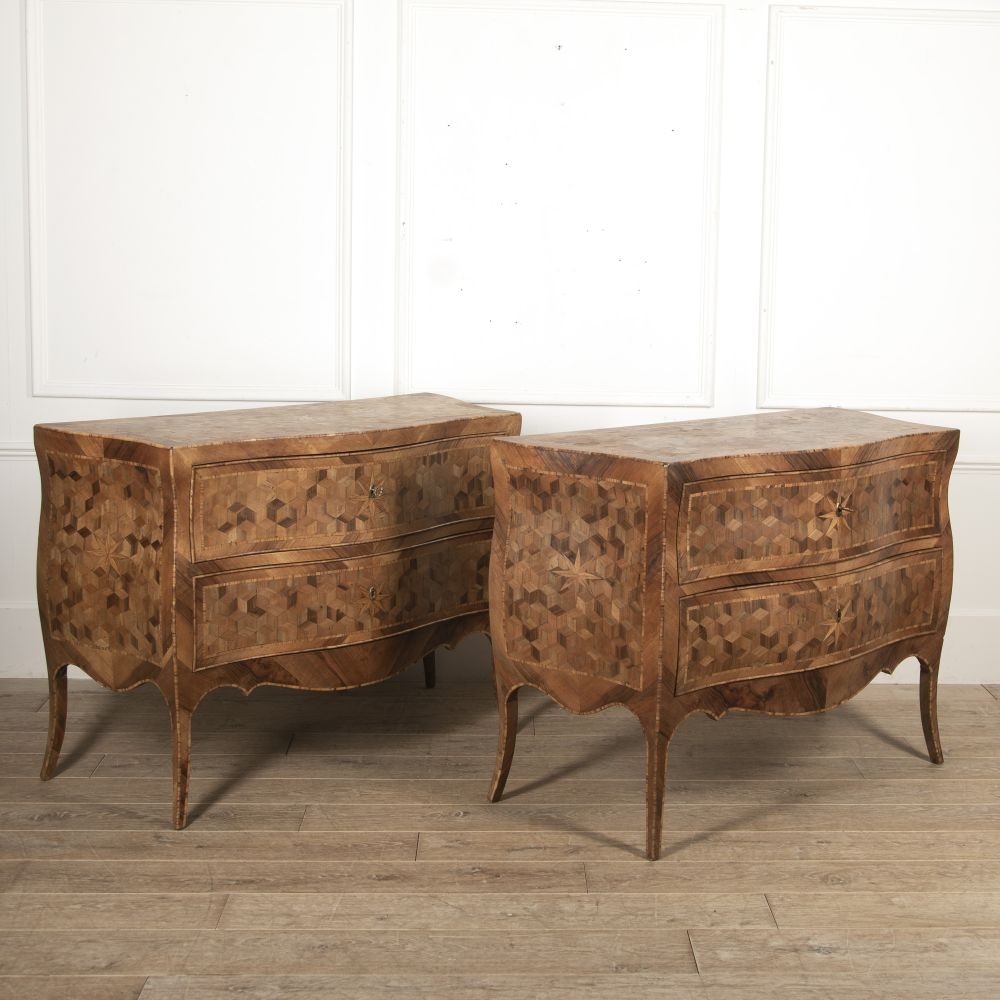 Pair of Parquetry Commodes CC4818291