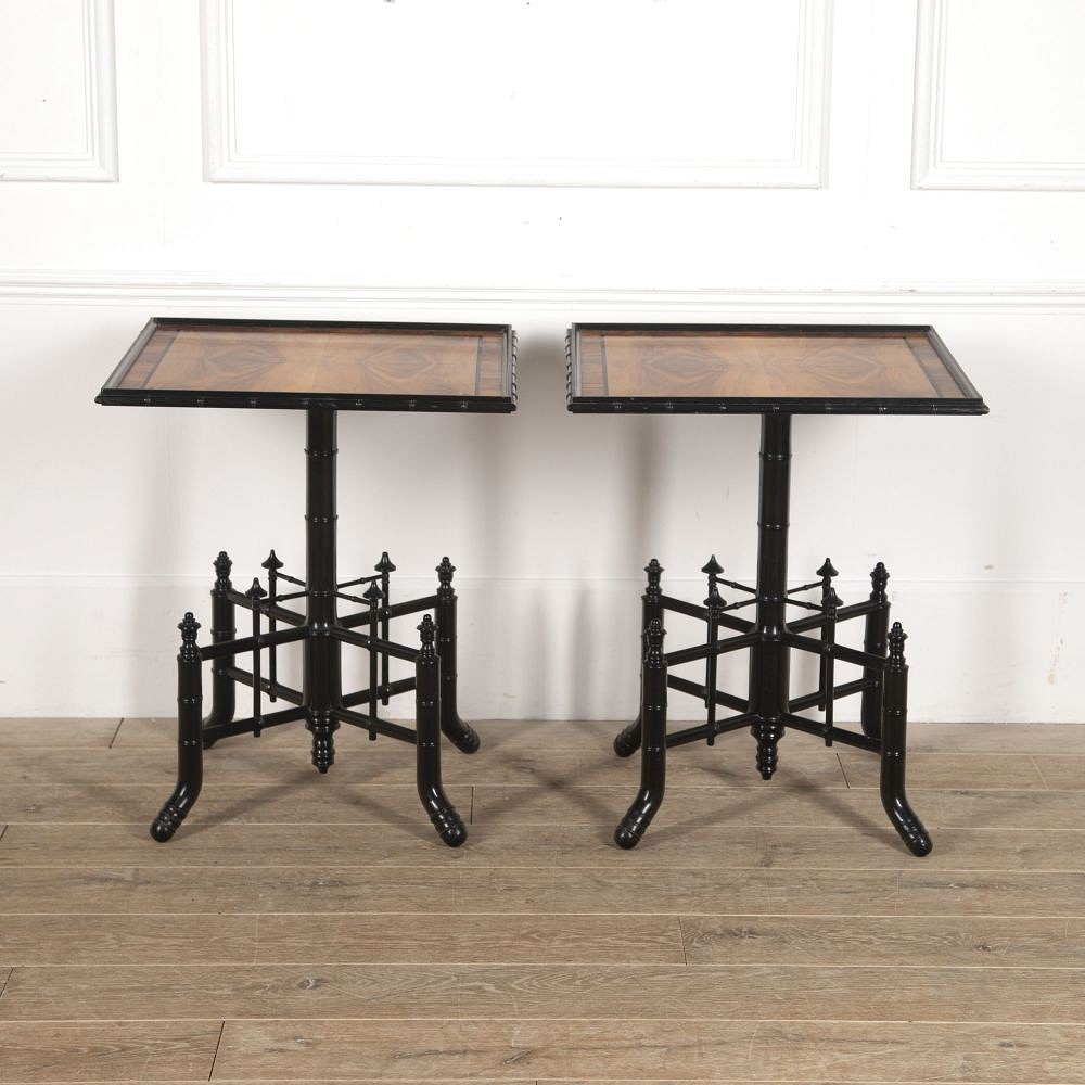 Pair of French Faux Bamboo Side Tables TC3515513