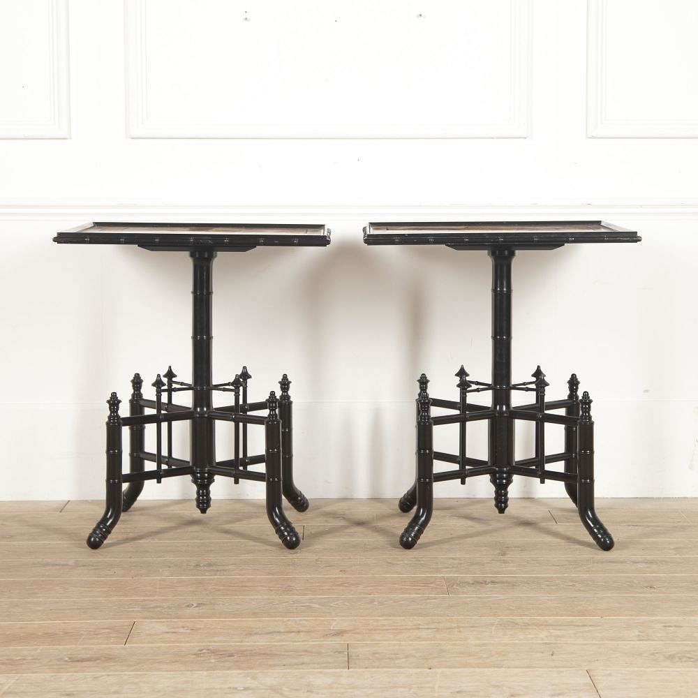 Pair of French Faux Bamboo Side Tables TC3515513