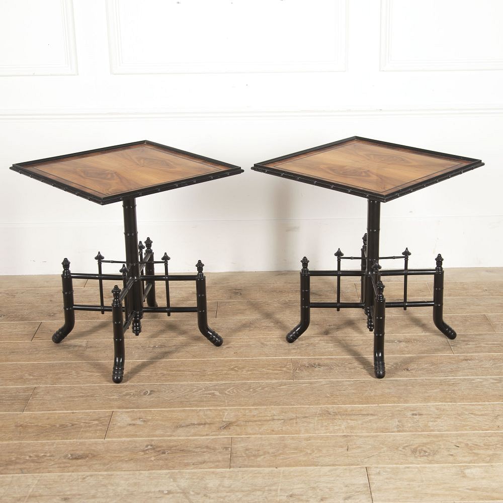 Pair of French Faux Bamboo Side Tables TC3515513