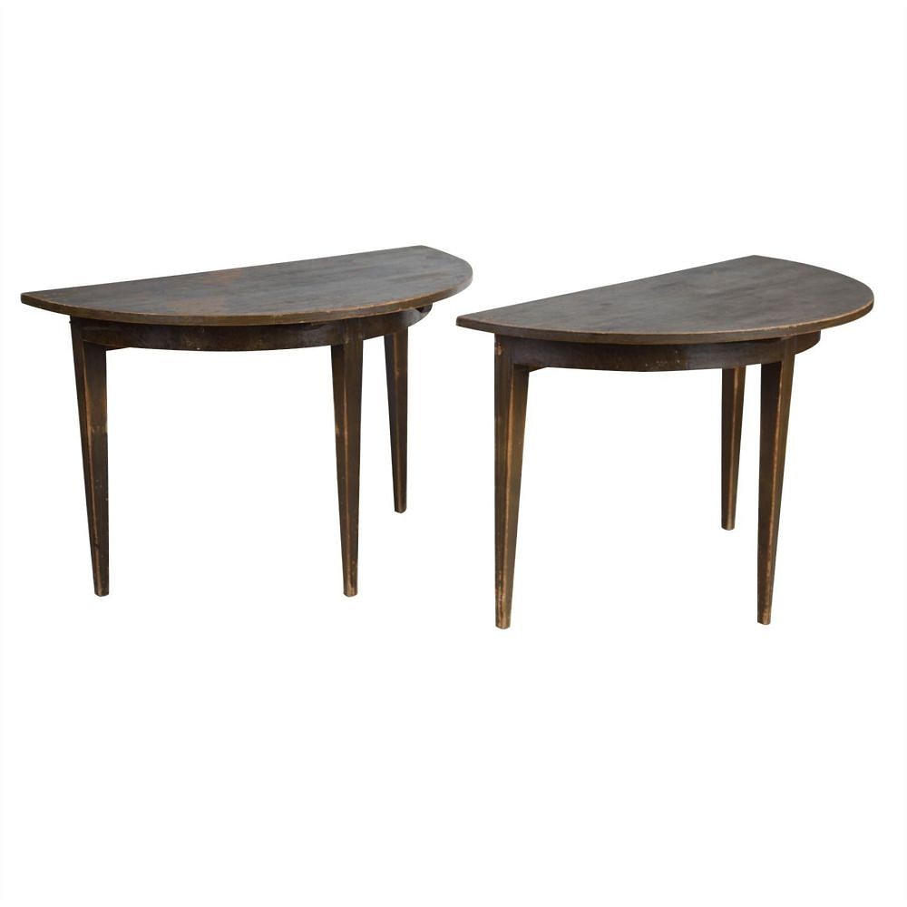 Pair of Swedish Demi Lune Tables TS0155048