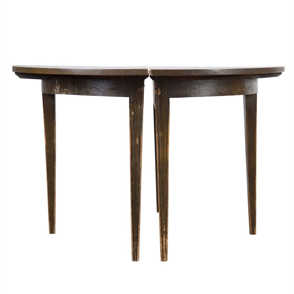 Pair of Swedish Demi Lune Tables TS0155048
