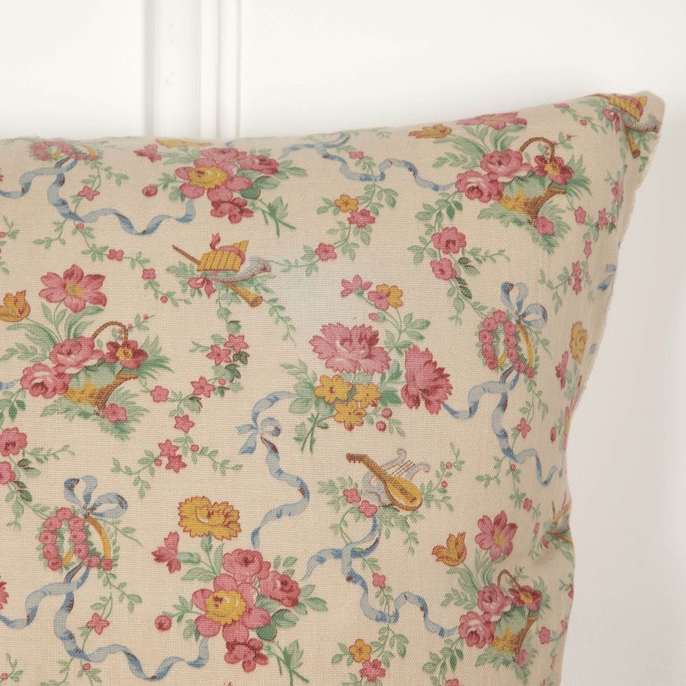 20th Century Printed Linen Cushion RT9026523