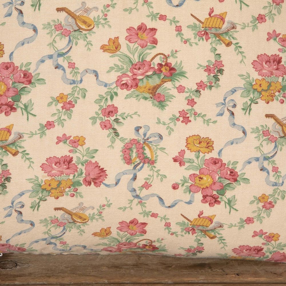 20th Century Printed Linen Cushion RT9026523