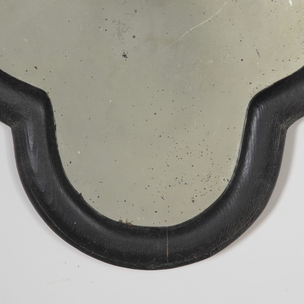 20th Century Quatrefoil Ebonised Mirror MI3623531