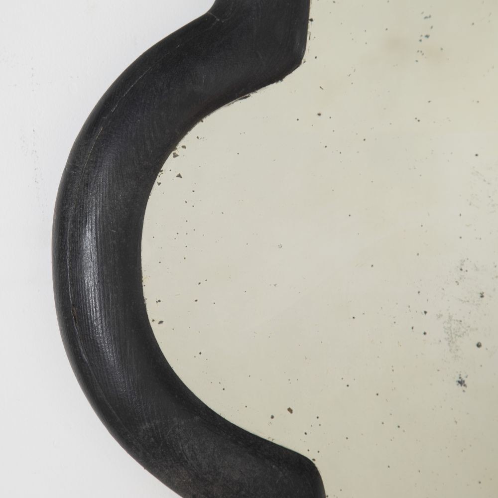 20th Century Quatrefoil Ebonised Mirror MI3623531