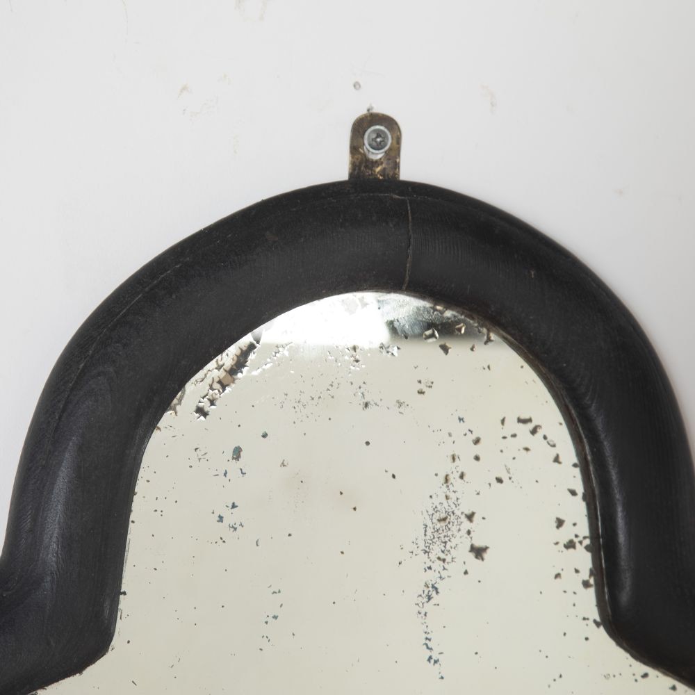 20th Century Quatrefoil Ebonised Mirror MI3623531
