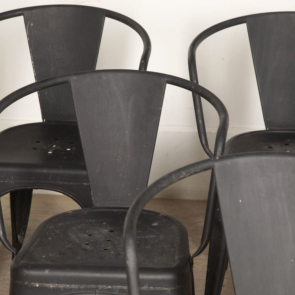 Set of Six 20th Century French Tolix Chairs CH4428196