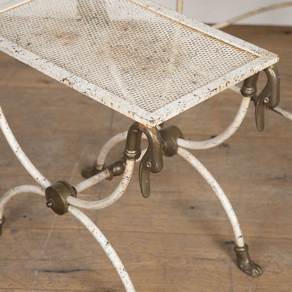 20th Century French Metal Table and Chair DA8121887