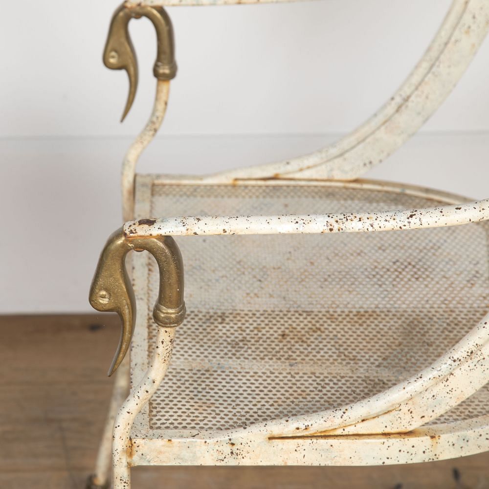 20th Century French Metal Table and Chair DA8121887