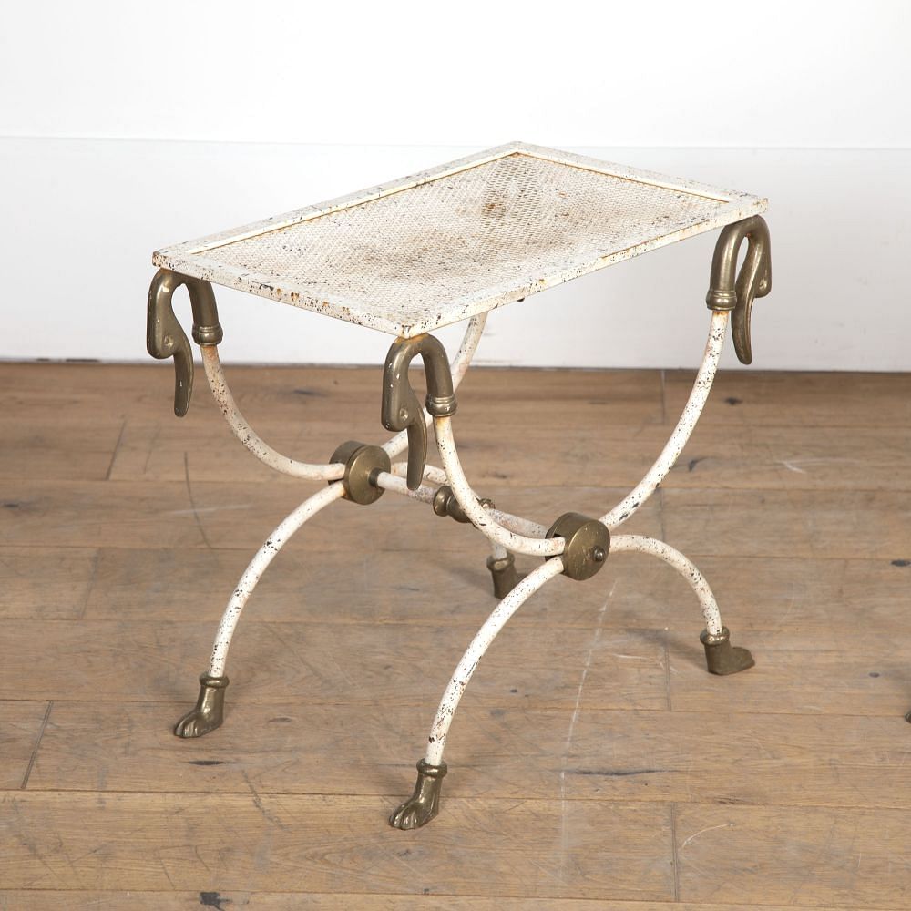 20th Century French Metal Table and Chair DA8121887