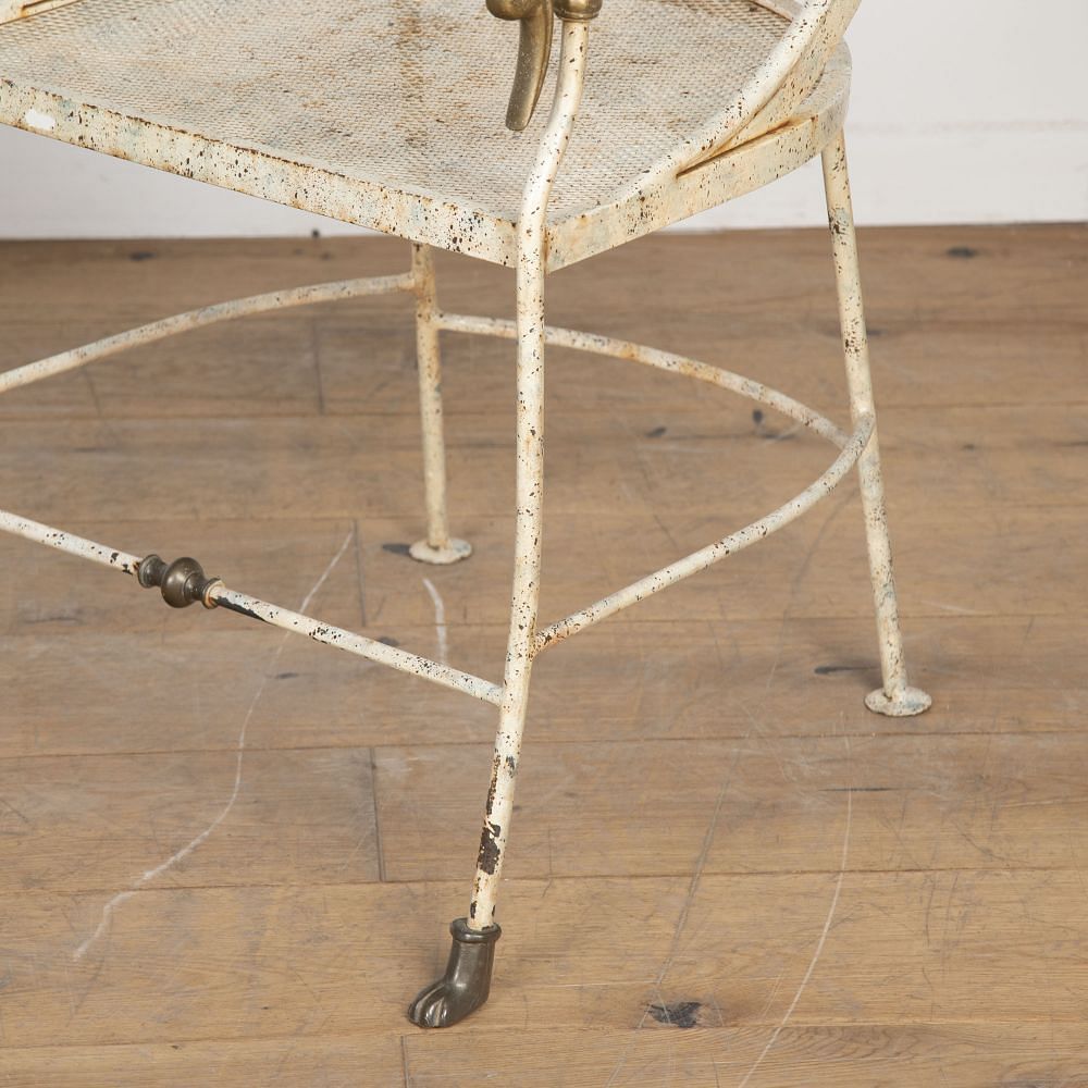 20th Century French Metal Table and Chair DA8121887