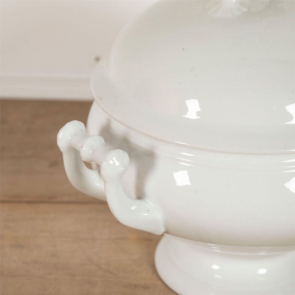 19th Century Vegetable Dish with Faux Bamboo Handle WD6062362