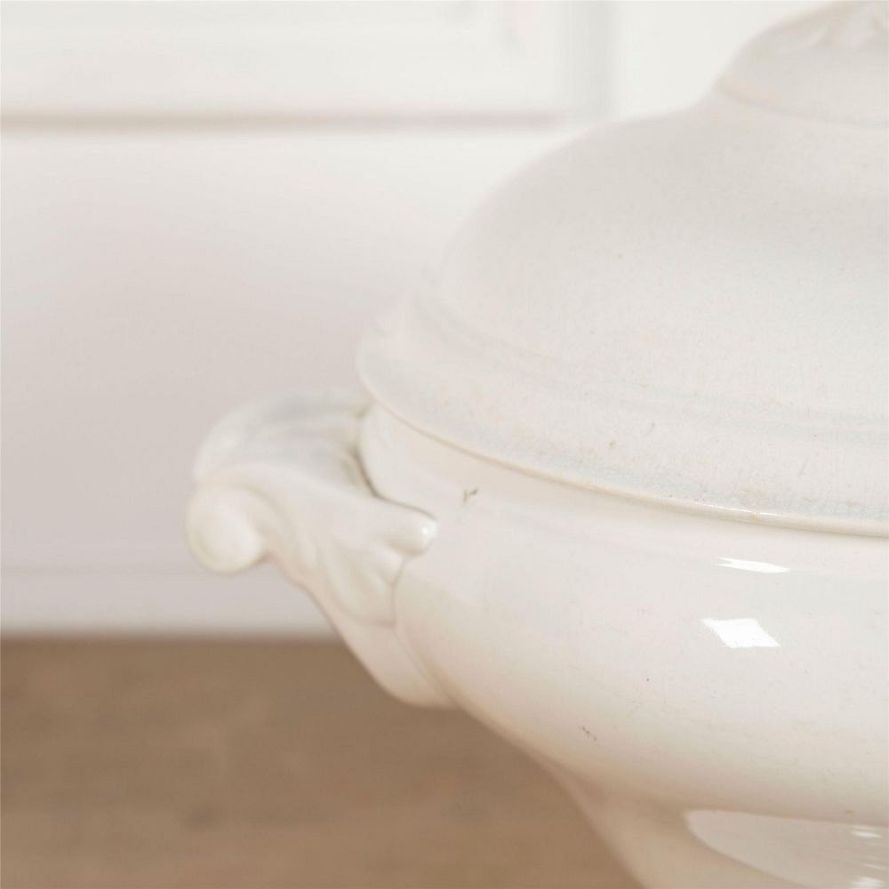 19th Century Creamware Soupier with Ladel WD6062360