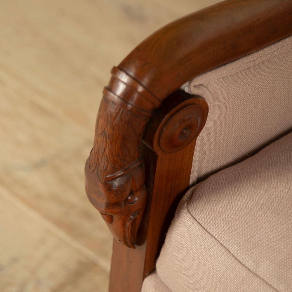 Pair of French Fruitwood Bergere Armchairs CH397387