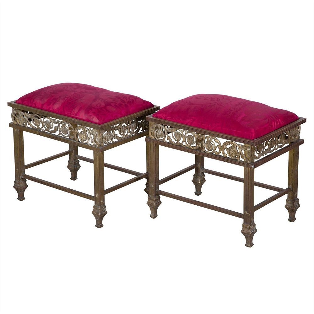 Pair of Brass Stools ST5258207
