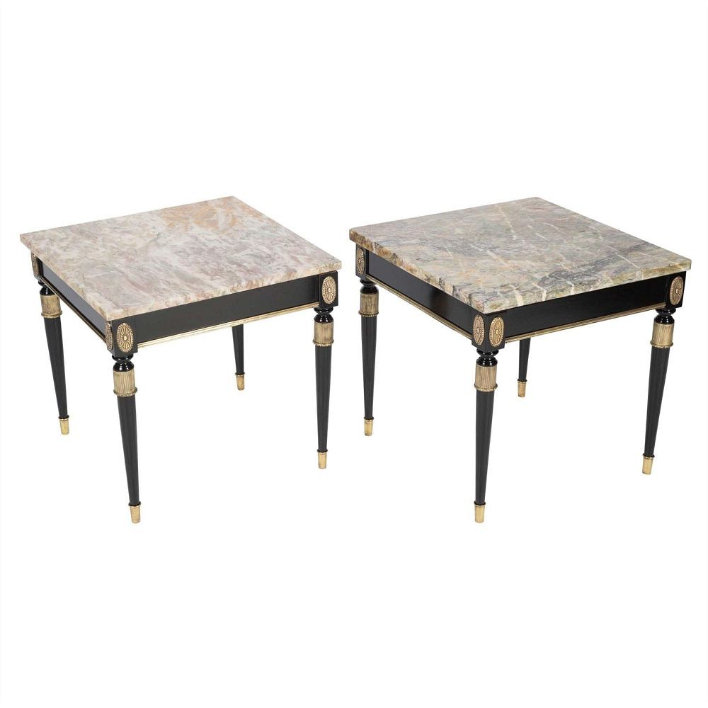 Pair Of French Ebonized Side Tables TS4512126