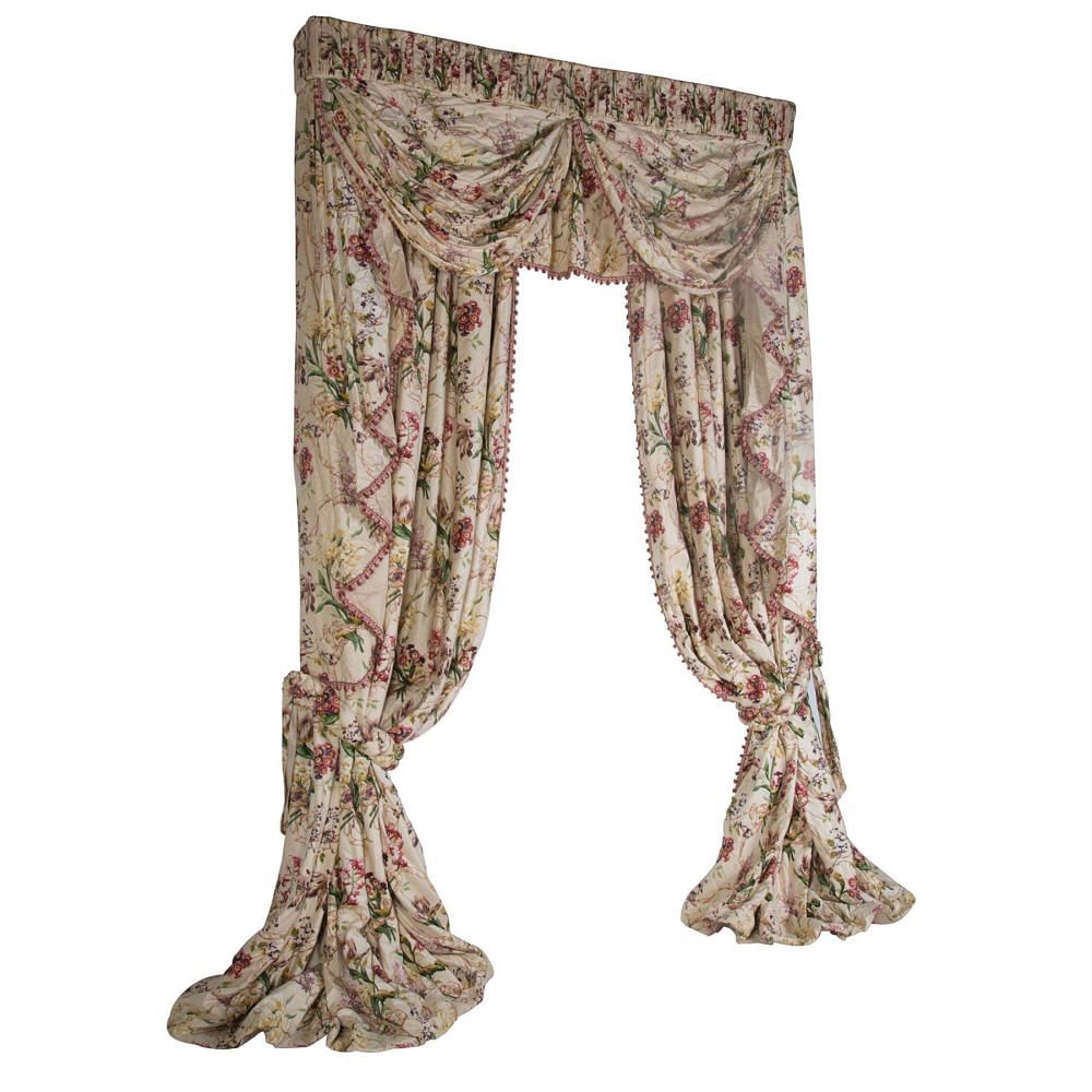 Set of Three Pairs of Colefax and Fowler Curtains RT0510705