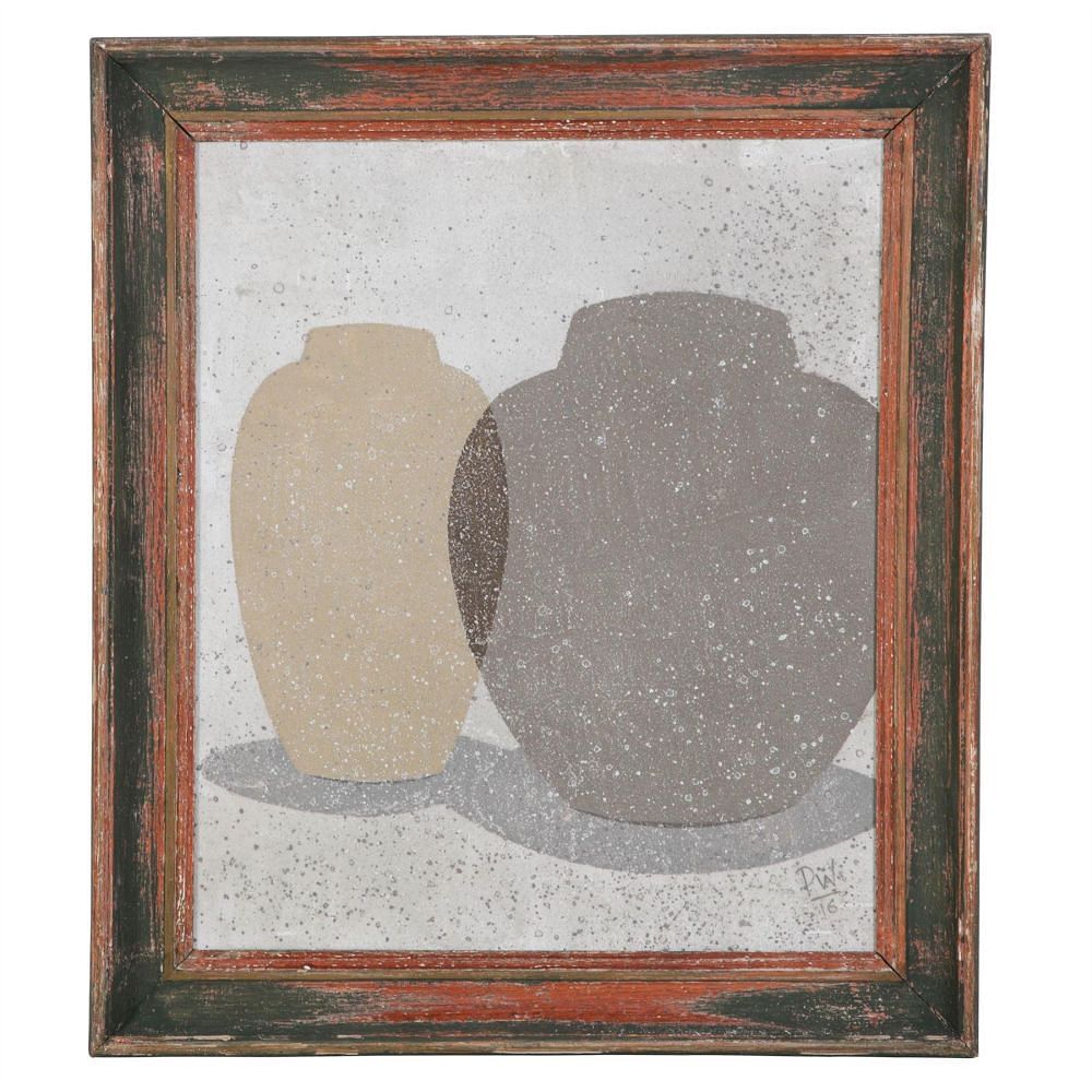 Framed Acrylic Painting on Wood by Peter Woodward WD297361