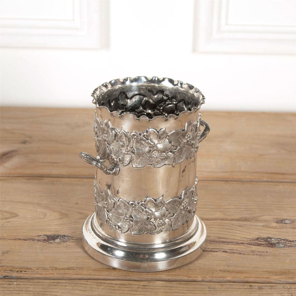 Victorian Silver Plated Sypho Wine Coaster DA5862034