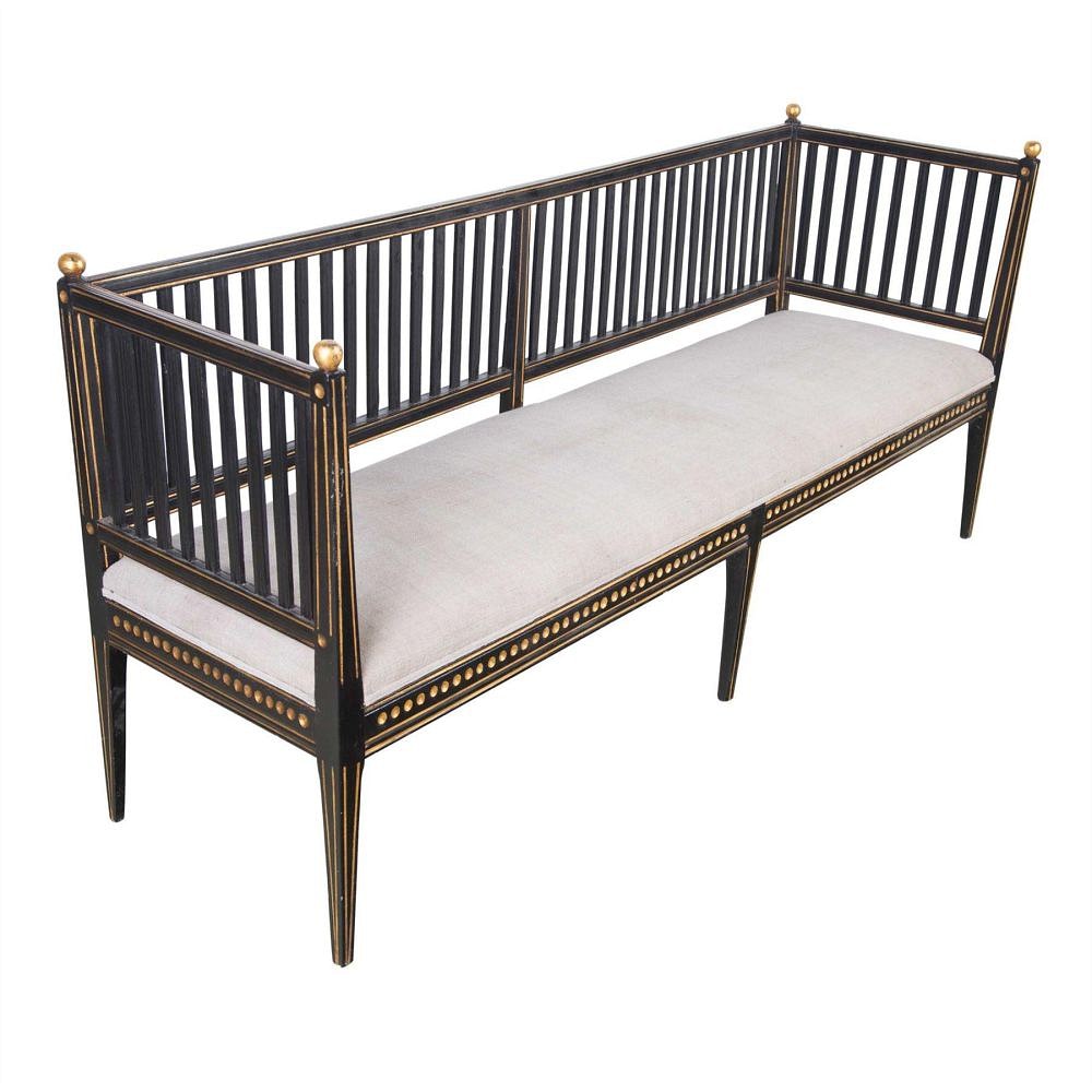 Regency Ebonised Bench SB9955507
