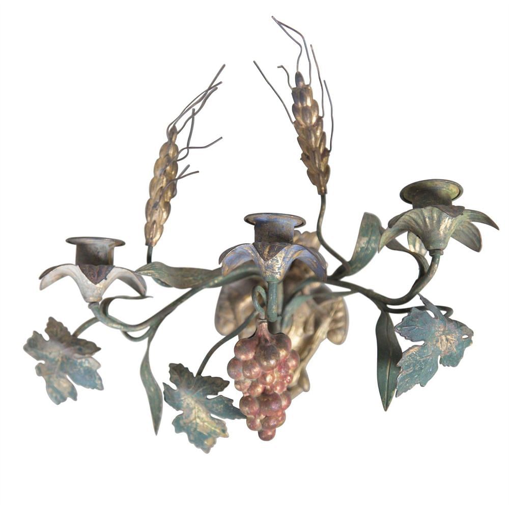 Pair Of French Grape Vine Appliques LW1556489