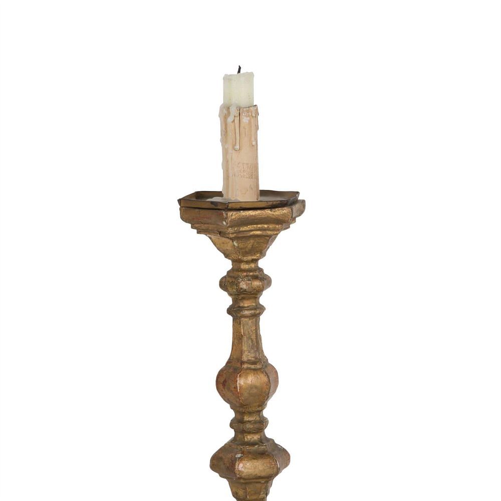 French 18th Century Carved Giltwood Candlestick LT9060572