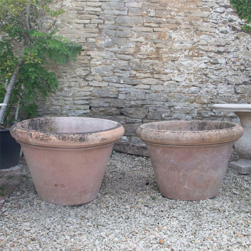 Pair of 20th Century Terracotta Tree Pots GA1961456