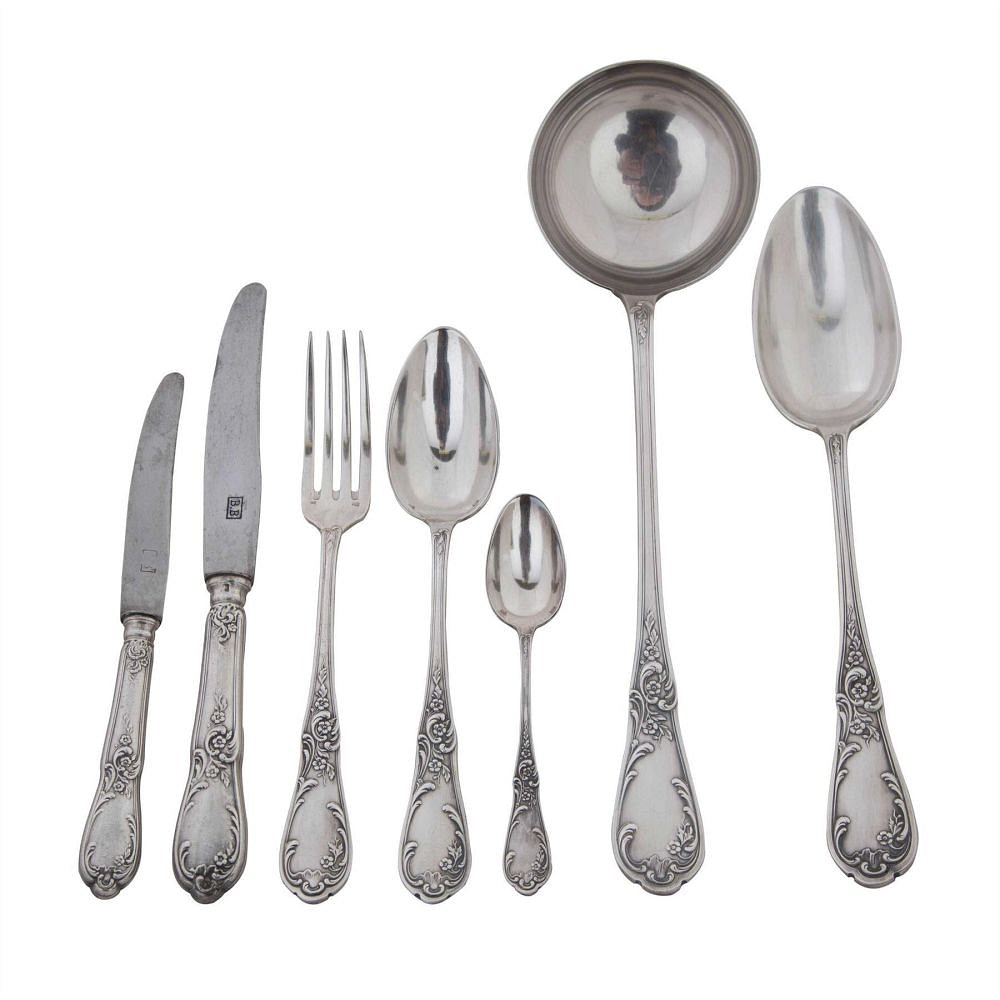 62 Piece Silver Plate Cutlery Service DA1511788