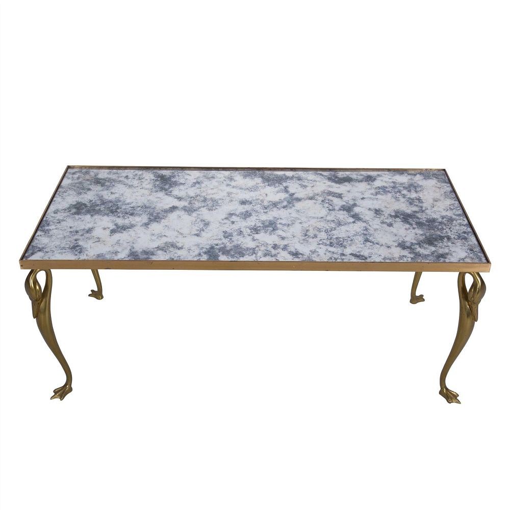 French Brass Swan Coffee Table CT7359938