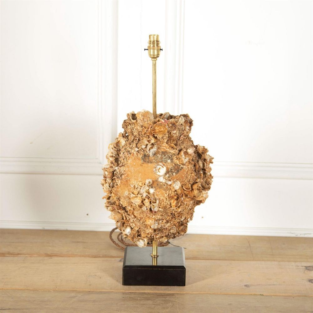 Encrusted Terracotta Octopus Pot Lamp LT217111