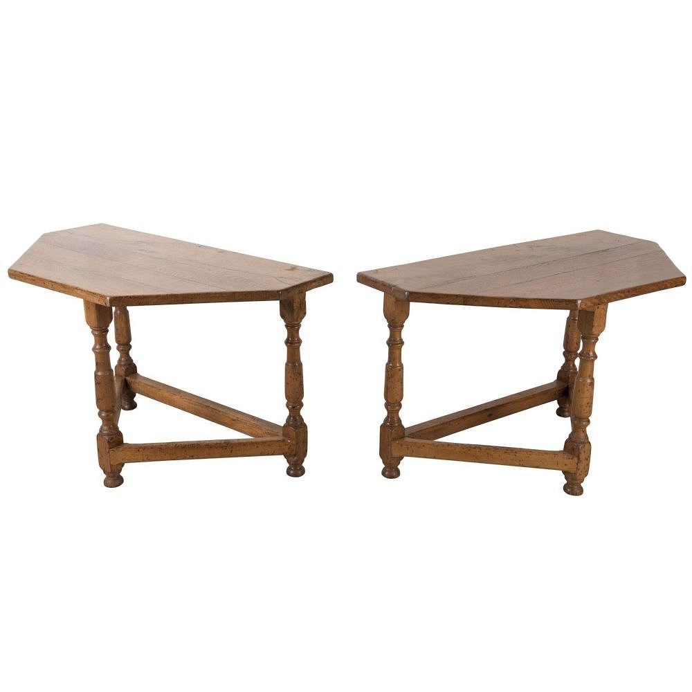 Pair Oak Console Tables CO5260685