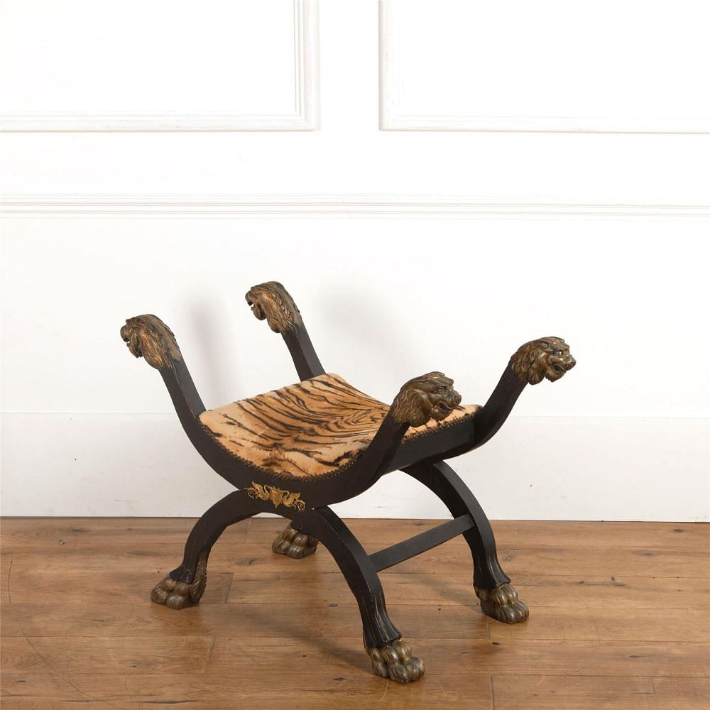 Lion & Clawfoot Stool ST737095