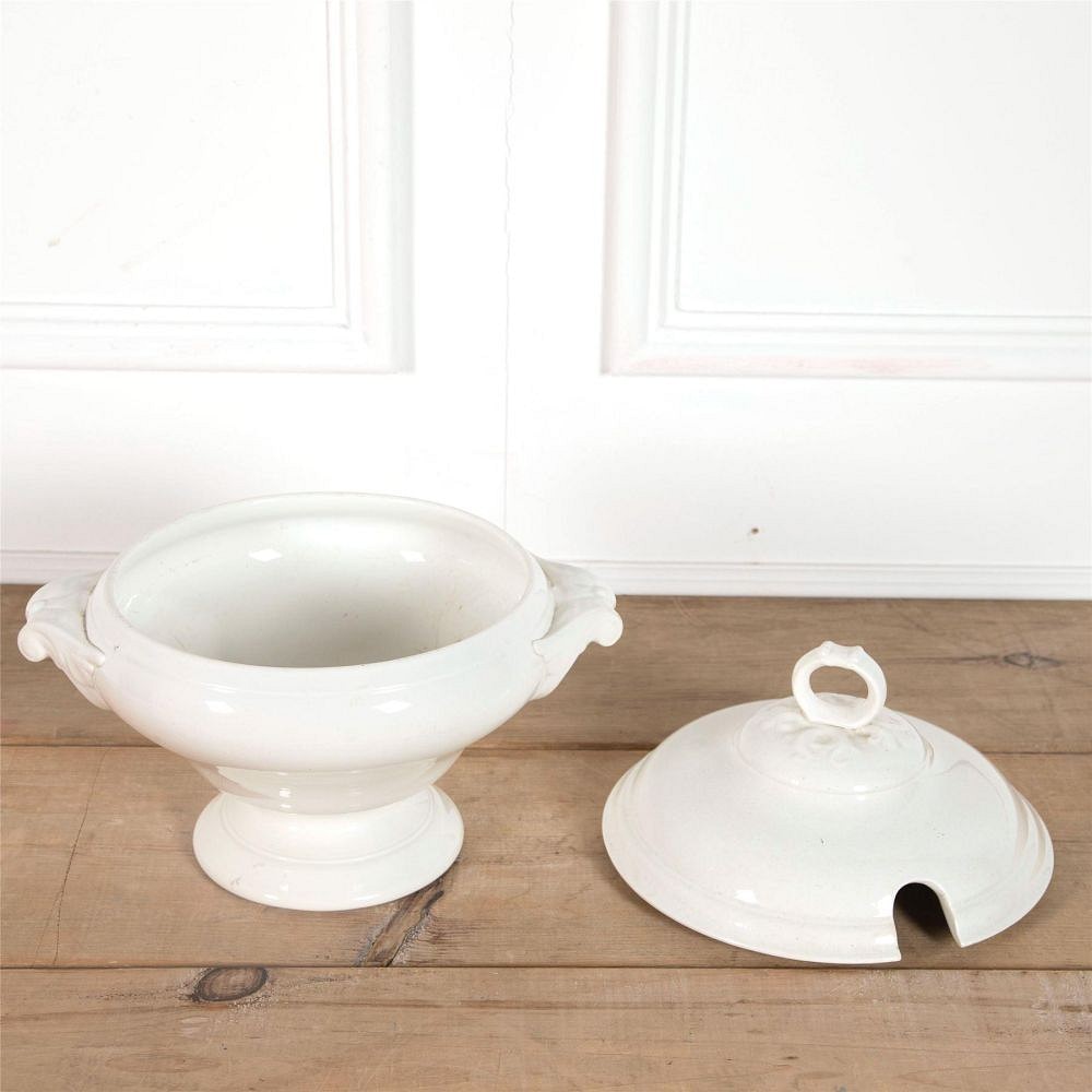 19th Century Creamware Soupier with Ladel WD6062360