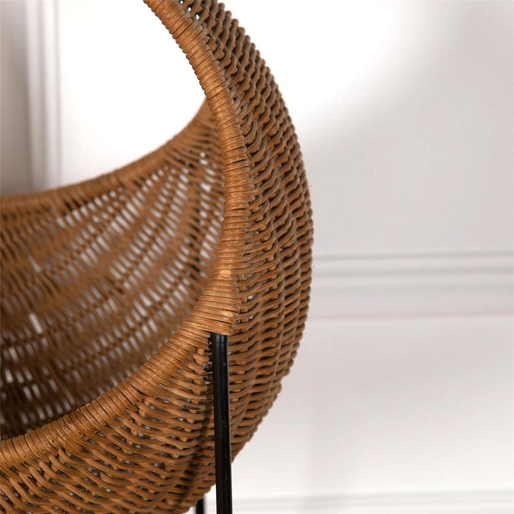Metal & Wicker Baby Basket OF2962123