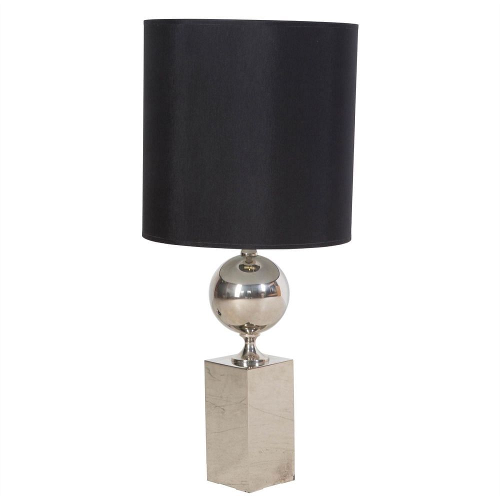 Nickel Plated Table Lamp by Philippe Barbier LT308943