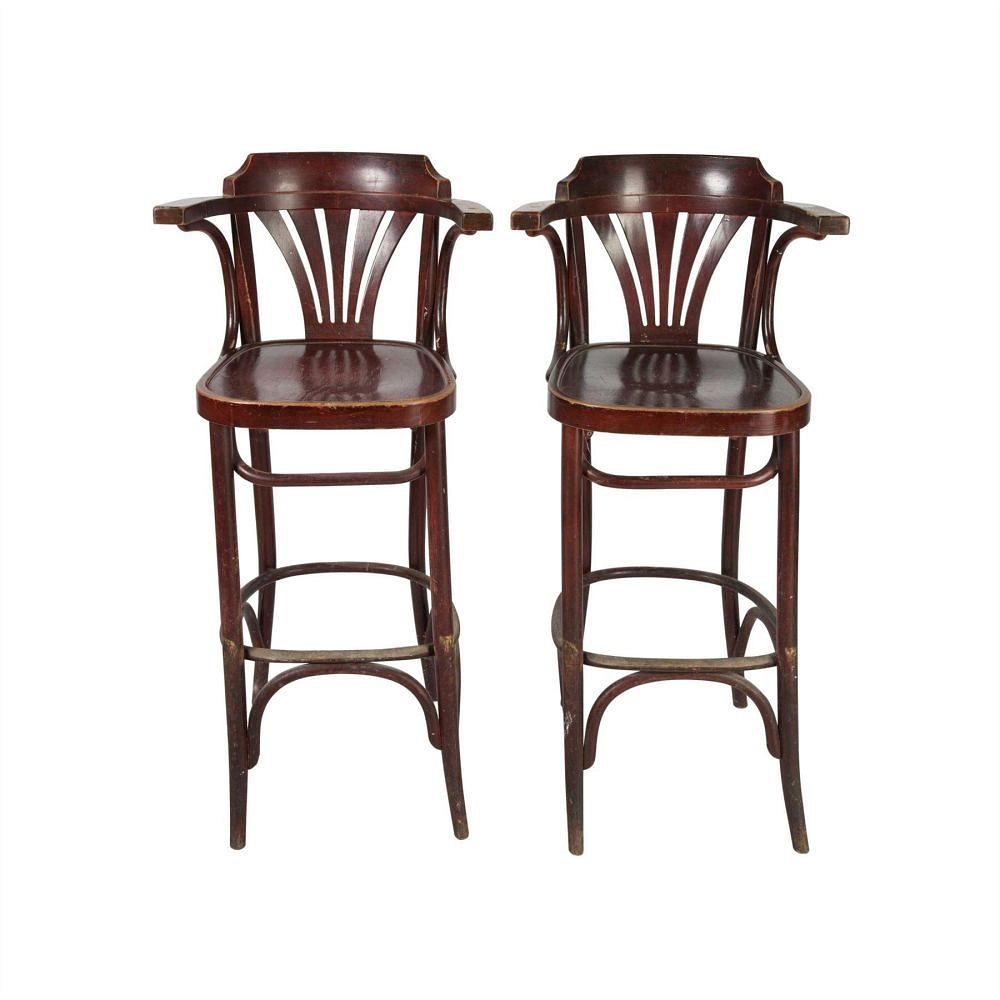 Pair of Bentwood Bar Stools ST5557732
